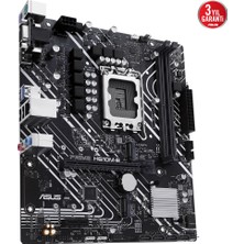 Asus Prıme H610M-E-Csm Intel H610 Lga1700 Ddr5 5600 Dp Hdmı Vga Çift M2 Usb3.2 Aura Rgb Matx (Prıme H610M-E-Csm) Anakart