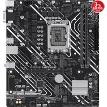 Asus Prıme H610M-E-Csm Intel H610 Lga1700 Ddr5 5600 Dp Hdmı Vga Çift M2 Usb3.2 Aura Rgb Matx (Prıme H610M-E-Csm) Anakart