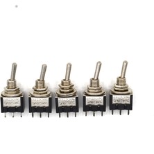 Adam 5 Adet Mini Toggle Switch 1-0 Metal Anahtar 3 Pin 12V-220V