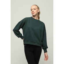 Kadın Regular Fit Bisiklet Yaka Sweatshirt