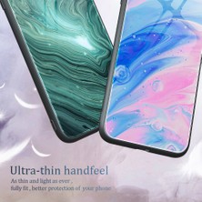 Xstep Case iPhone 15 Pro Temperli Cam+Pc+Tpu Anti-Drop Kapak Mermer Desen Telefon Kılıfı (Yurt Dışından)