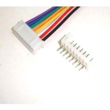 Sanec 2mm 8pin Jst Ph Kablolu Konnektör Beyaz Takım 10CM - Çift Taraflı