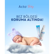 Acto Baby Gel 50 ml + Acto Baby Spray 100 ml  Bebek Bez Bölgesi Temizleme ve Bakım Seti