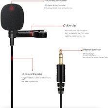 Çok Yönlü Mikrofon 3.5mm Yaka Kravat Klipsi Mikrofonlar Mini Ses Mikrofon Kamera Bilgisayar Dizüstü Telefon Için (Yurt Dışından)