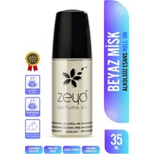 Zeyd Beyaz Misk Kokulu Alkolsüz Esans 35 ml Parfüm Esansı Roll-on Edp Esansiyel Yağ Zeyd