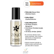 Zeyd Esans Beyaz Misk Kokulu Alkolsüz Esans 7 ml Parfüm Esansı Roll-on Edp Esansiyel Yağ Zeyd