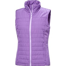 Helly Hansen Kadın W Crew Insulator Yelek 2.0 Su Geçirmez Mor Polyester Kumaş ile Hafif Konfor
