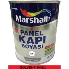 Marshall Solvent (Tiner) Bazlı Sentetik Amerikan Panel Kapı Boyası 0,75 Lt
