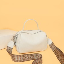 Love Home Retro Moda Deri Boston Çanta Çanta 2023 Yeni Taze Birinci Katman Sığır Deri Yastık Çanta El Çapraz Kadın Çanta (Yurt Dışından)