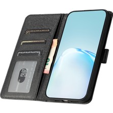 Cool-M Samsung Galaxy A72 Folio Folio Flip Stant Örtü Pu Deri Ipek Doku Telefon Cüzdan Kılıfı (Yurt Dışından)