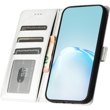 Cool-M Samsung Galaxy A21S Folio Flip Deri Cüzdan Stand Kabuğu Ipek Doku Kılıfı (Yurt Dışından)