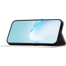 Cool-M Samsung Galaxy A21S Folio Flip Deri Cüzdan Stand Kabuğu Ipek Doku Kılıfı (Yurt Dışından)