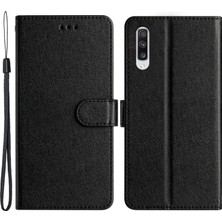 Cool-M Samsung Galaxy A70 / A70S Ipek Doku Pu Deri Cüzdan Stand Cep Telefonu Flip Case (Yurt Dışından)