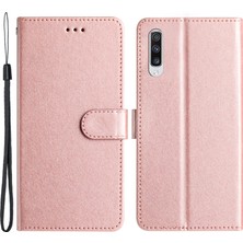 Cool-M Samsung Galaxy A70 / A70S Ipek Doku Pu Deri Cüzdan Stand Cep Telefonu Flip Case (Yurt Dışından)