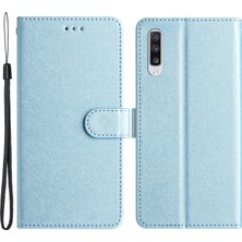 Cool-M Samsung Galaxy A70 / A70S Ipek Doku Pu Deri Cüzdan Stand Cep Telefonu Flip Case (Yurt Dışından)