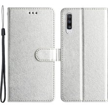 Cool-M Samsung Galaxy A70 / A70S Ipek Doku Pu Deri Cüzdan Stand Cep Telefonu Flip Case (Yurt Dışından)