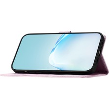 Cool-M Samsung Galaxy A21S Folio Flip Deri Cüzdan Stand Kabuğu Ipek Doku Kılıfı (Yurt Dışından)