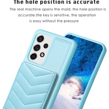 Cool-M Samsung Galaxy A53 5g Kart Tutucu Telefon Kabuğu, Anti-Cratch Kickstand Manyetik Pu Deri+Tpu Telefon Kılıfı (Yurt Dışından)