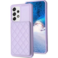 Cool-M Samsung Galaxy A53 5g Kart Yuvaları Deri Kaplamalı Tpu Kickstand ile Telefon Kılıfı (Yurt Dışından)