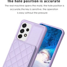 Cool-M Samsung Galaxy A53 5g Kart Yuvaları Deri Kaplamalı Tpu Kickstand ile Telefon Kılıfı (Yurt Dışından)