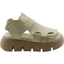 Dünya Shoes Hakiki Deri Kadın Sandalet