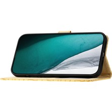 Cool-M Samsung Galaxy A21S Stand Flip Cover Timsah Doku Deri Cüzdan Tasarım Telefon Kılıfı (Yurt Dışından)