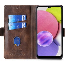 Cool-M Samsung Galaxy M54 5g / F54 5g Cüzdan Kılıfı Flip Stand Contrast Renk Tpu+Pu Deri Telefon Kapağı (Yurt Dışından)