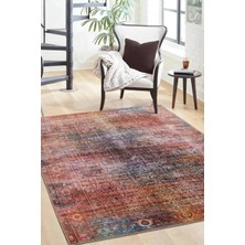 Artloop Folk Şönil Dokuma Pamuk Polyester Halı (Ba 41)