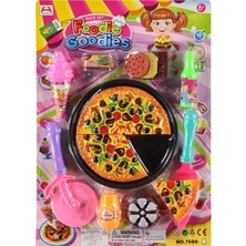 Berattoys 30 Pcs Oyuncak Kesilen Pizza & Hamburger Set Kesilen Pizza Evcilik Oyuncakları Mutfak Seti