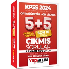 Yediiklim Yayınları KPSS 2024 Genel Yetenek Genel Kültür Ortaöğretim Ön Lisans Fasikül Fasikül Son 10 Sınav Çıkmış Sorular Tamamı Çözümlü
