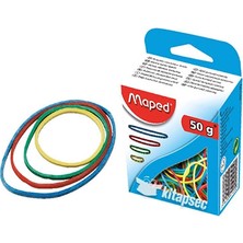 Maped 351100 Renkli Ambalaj Lastiği 50 gr Kutu Çeşitli Renklerde Kullanım İçin Pratik Seçenek