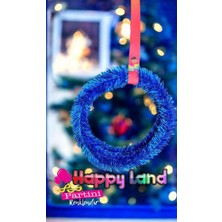 Happyland Yılbaşı 5 M Mavi  Metalik Garland Yılbaşı Dekor Yeni Yıl  Noel Süsü Yeni Yıl Garland