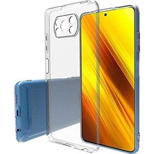 Bzontech Poco X3 Kılıf Şeffaf Silikon Kamera Korumalı 3D