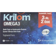 Krilom Omega-3 3 x 50 Yumuşak Kapsül 3 Al 2 Öde