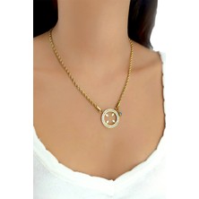ÇLK Accessories Premium Çelik Çeyrek Uyumlu Kolye Burgu Zincir