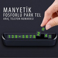 Osteti Fosforlu Açılır Kapanabilir Numaratör Ön Torpido Üstü Telefon Numarası Göstergesi