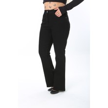 Era Lisa Ispanyol Paça Likralı Büyük Beden Kot Pantolon