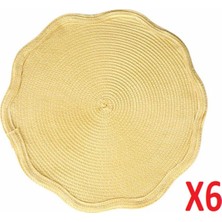 Porland Priya Sarı Amerikan Servis 38CM 6'lı 04STY007367