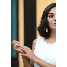 Leathiqu Deri Çelik Kancalı Küpe