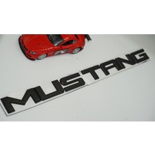 Dk Mustang Bagaj 3m Siyah Metal Yazı Logo Amblem