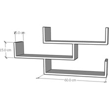 Moobs Home Dekoratif Duvar Rafı