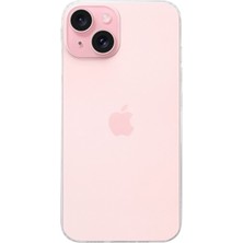 Case World Apple iPhone 15 Kapak Şeffaf Süper Silikon Kılıf