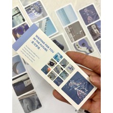 Kağıt Gemi Dükkan Waiting For You Mavi Defter Sticker / Çıkartma / Bullet Journal / Defter Süsleme/ Scrapbook