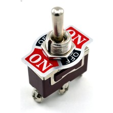 Adam Toggle Switch 1-0-2 Metal Anahtar 3 Pin 12V-220V