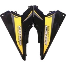 Motosvn Honda Ace 125 Yan Kapak Siyah Sağ-Sol Takım