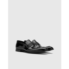 Cosmos Hakiki Rugan Deri Erkek Siyah Klasik Ayakkabı