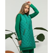 Bwest Minimal Kapitoneli Spor Üçlü Takım - Benetton Yeşil