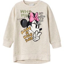Name It Minnie Mouse Baskılı Oversize Kız Çocuk Sweatshirt - Günlük Kullanım
