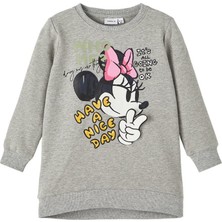 Name It Minnie Mouse Baskılı Oversize Kız Çocuk Sweatshirt - Günlük Kullanım