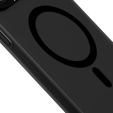 YoungKit iPhone 14 Uyumlu Kılıf Magsafe Şarj Özellikli Youngkit Hidden Sand Serisi Kapak Siyah
